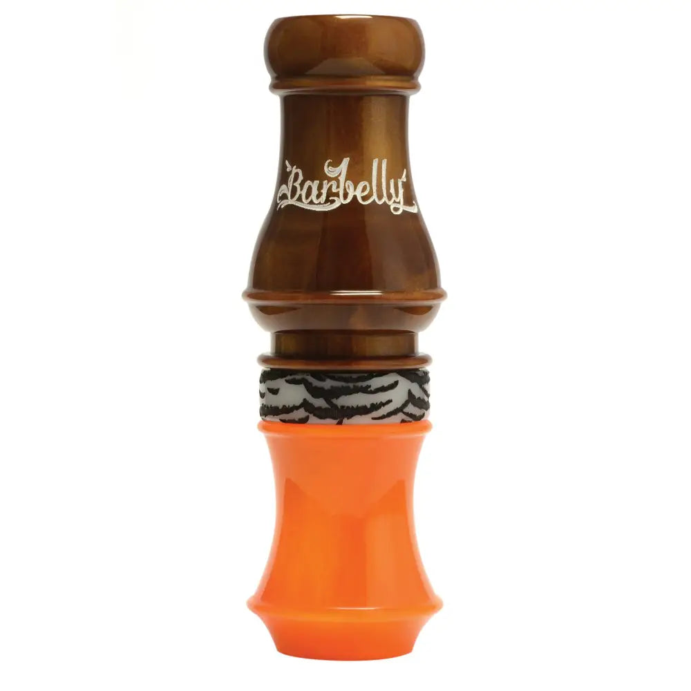 Barbelly Specklebelly Call - Carmel and Burndown Orange Acrylic