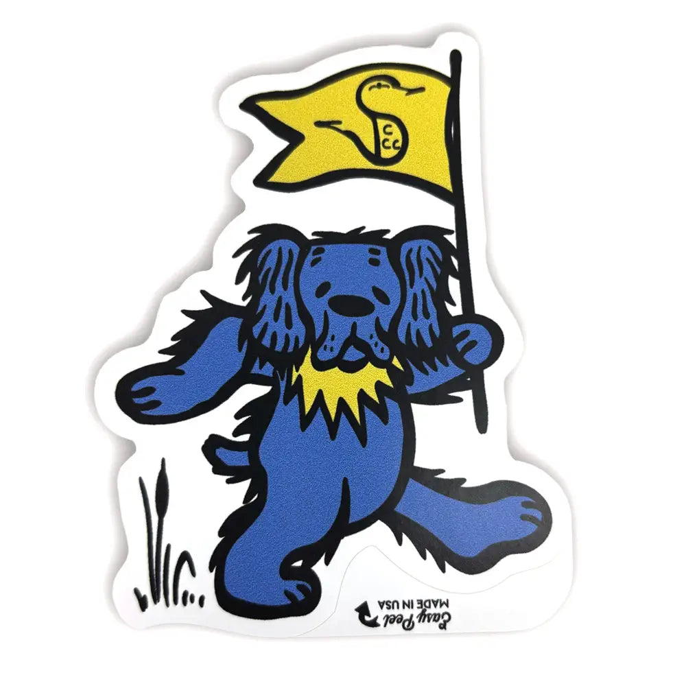Dancing Dog - Blue Decal