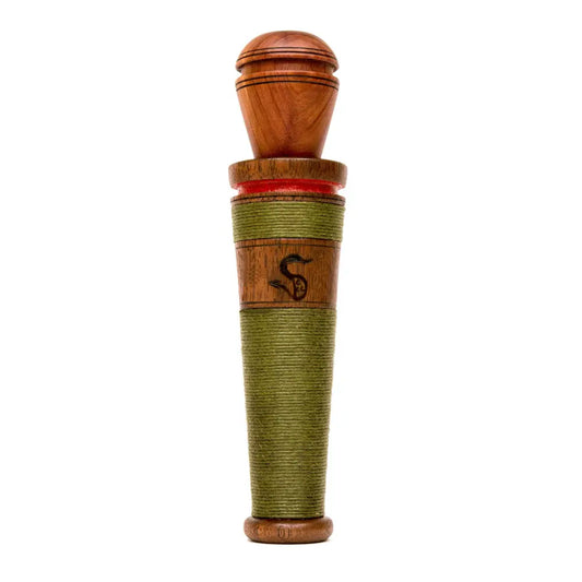 Mr. John Red Ribbon Full Wrap Walnut/Cedar OD Green Cord