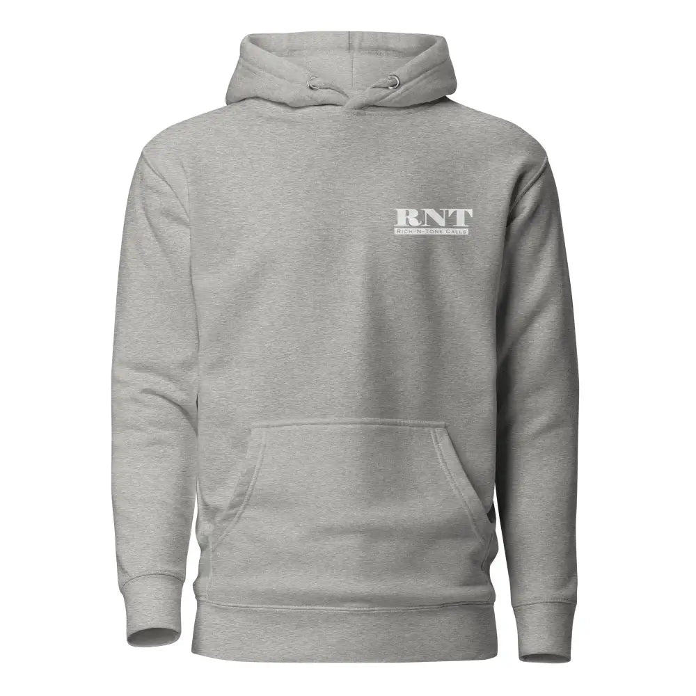RNT White Logo - Unisex Hoodie - Carbon Grey / S