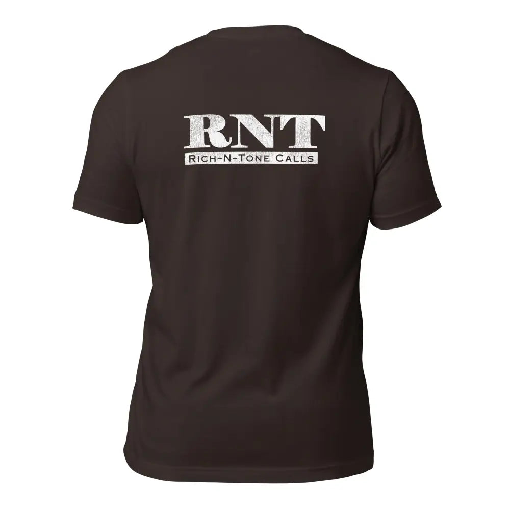 RNT White Logo - Unisex t-shirt - Brown / S