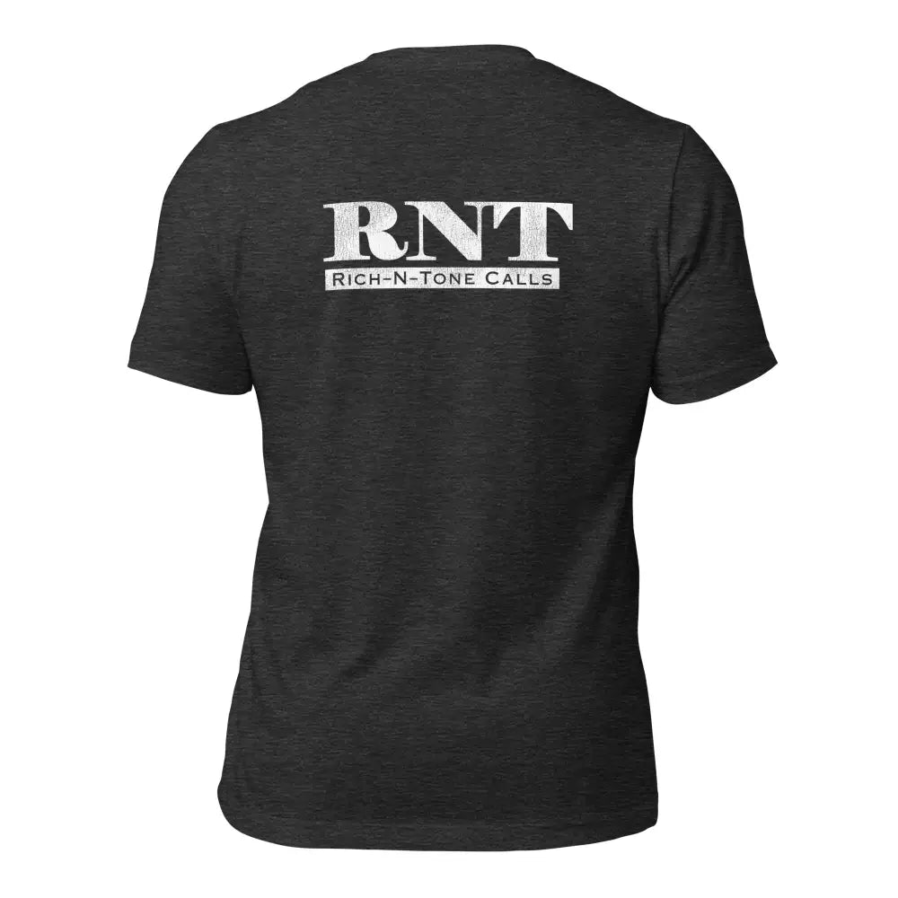 RNT White Logo - Unisex t-shirt - Dark Grey Heather / S