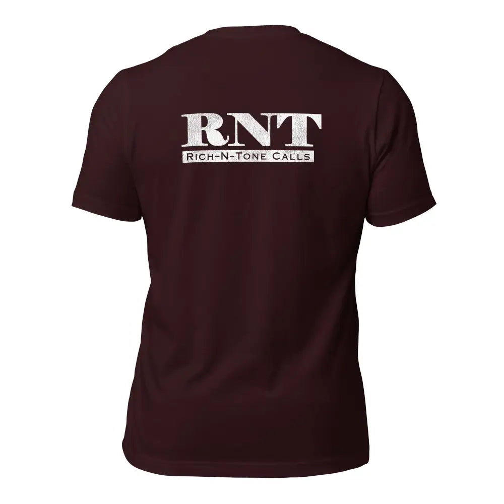 RNT White Logo - Unisex t-shirt - Oxblood Black / S