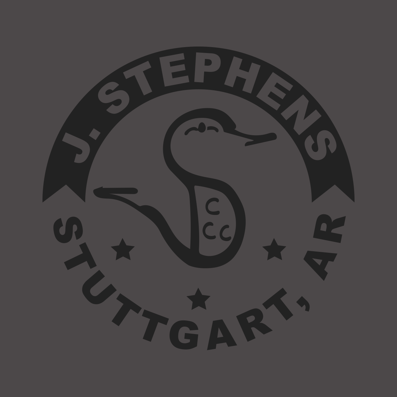 J. Stephens Logo - Charcoal