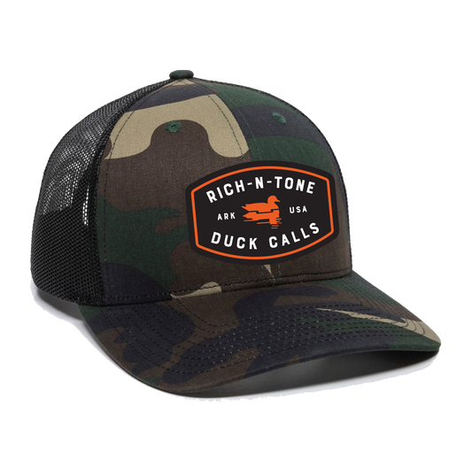 Sitting Duck Woven Patch - Camo/Black