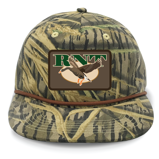 RNT Specklebelly Logo Cap – Shadowgrass Camo Goat Rope