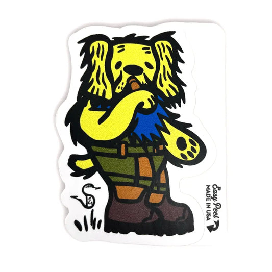 Dancing Dog - Yellow Decal