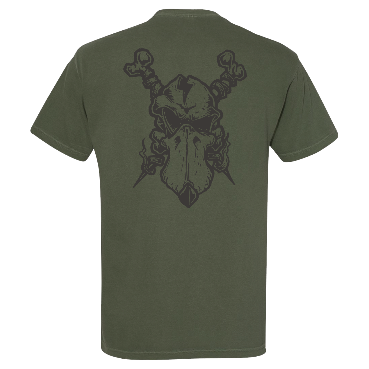 Quackhead Skull Tee - Moss