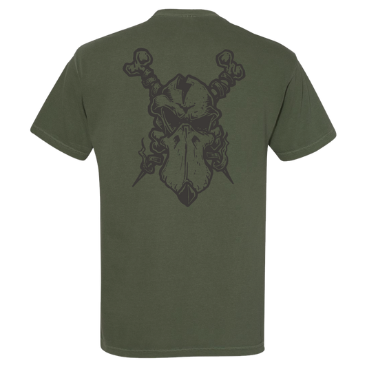 Quackhead Skull Tee - Moss