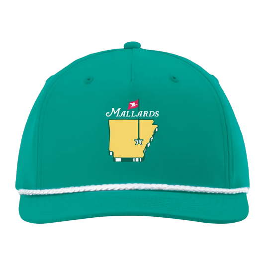 Mallards- 5 Panel Classic Rope Hat - Green