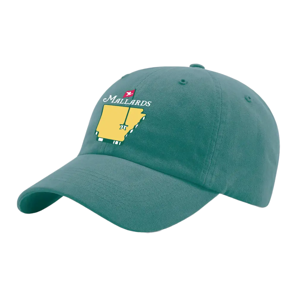 Mallards - Garment Washed Twill Hat - Green