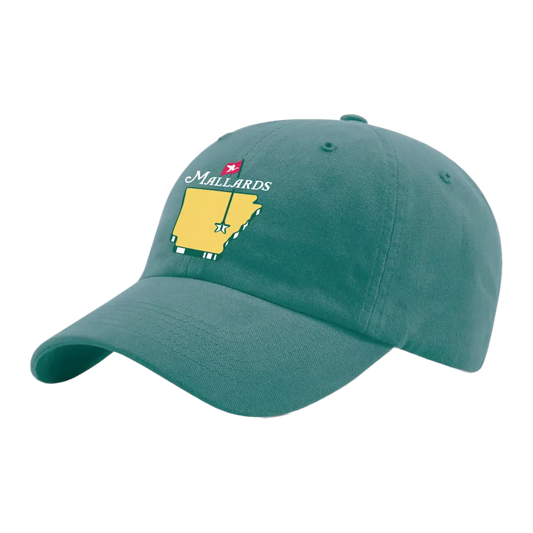 Mallards - Garment Washed Twill Hat - Green