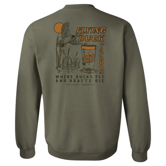 Military Green Duck Fly Crew