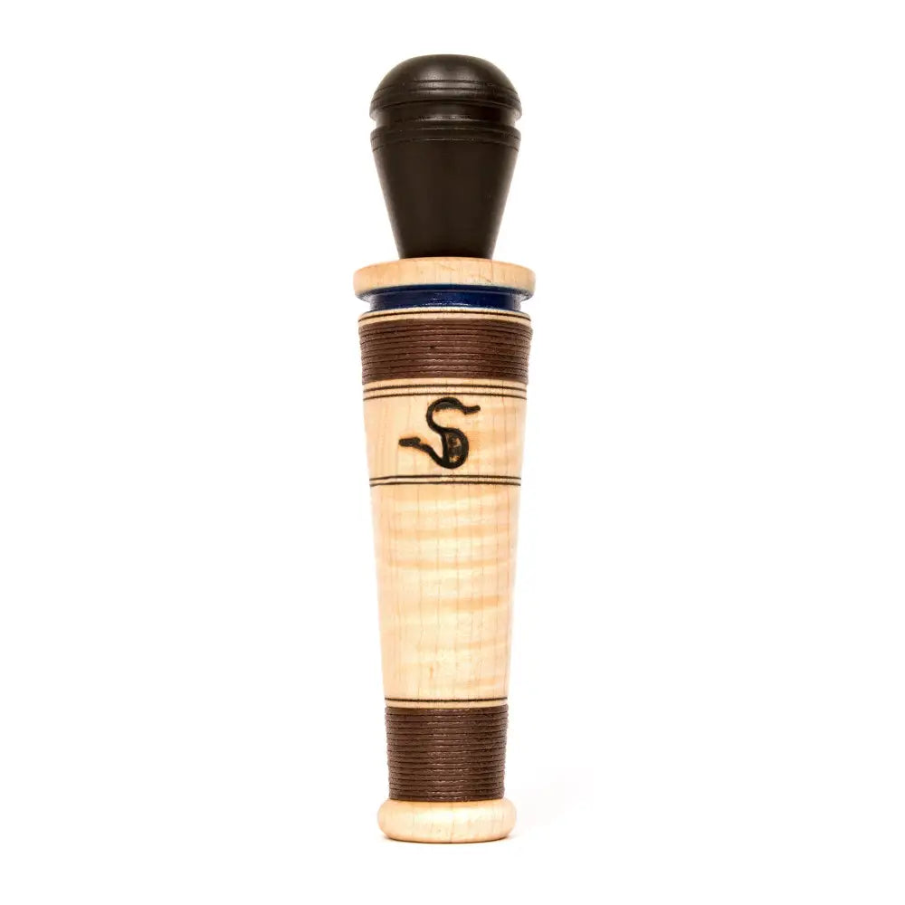 Mr. John Blue Ribbon Half Wrap Curly Maple/ Ebony Brown Cord