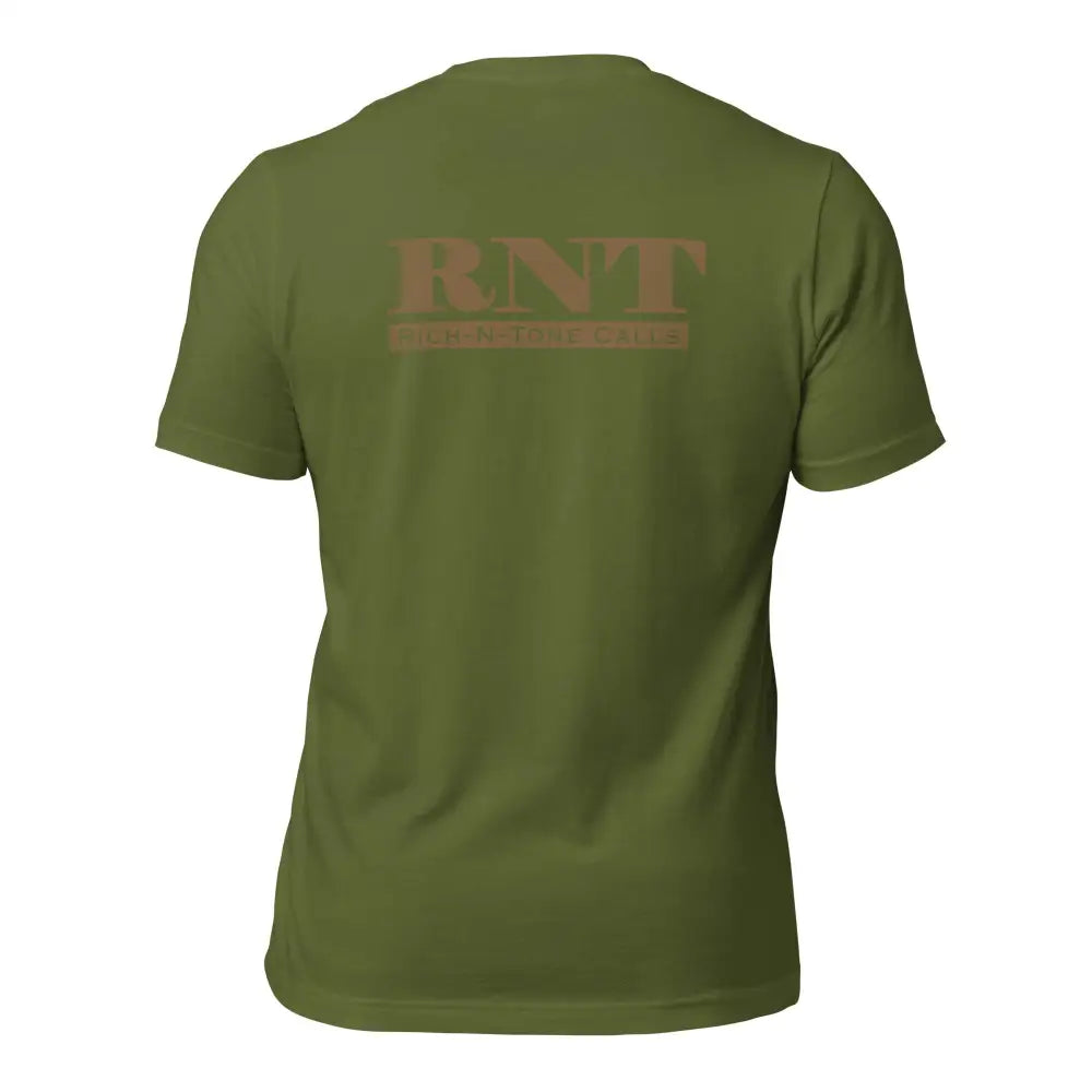 RNT Coyote Brown Logo - Unisex t-shirt - Olive / S