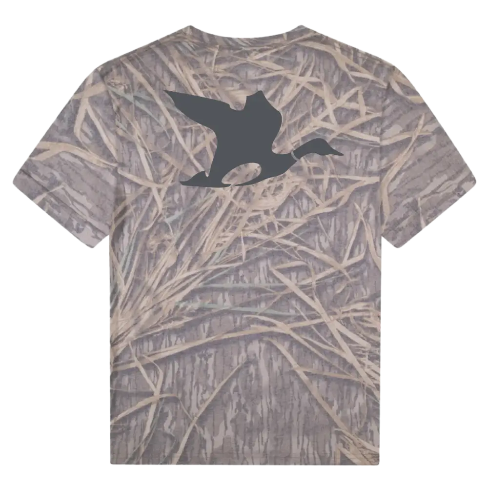 Shadow Grass Flying Duck T-Shirt