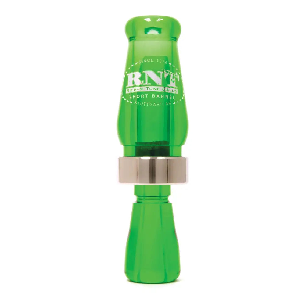 Short Barrel Duck Call - Kelly Green Acrylic