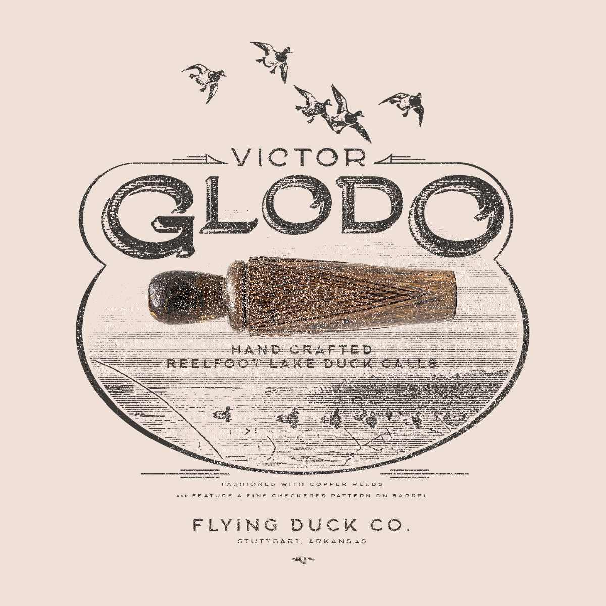 Flying Duck Co. Ivory Glodo T-Shirt - NEW